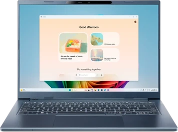 Acer Aspire 14 AI A14-11M-X0Q0, Steam Blue, Snapdragon X - X1-26-100, 32GB RAM, 1TB SSD