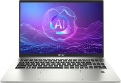 MSI Prestige A16 AI+ A3HMG-036, Urban Silver, Ryzen AI 9 365, 32GB RAM, 1TB SSD