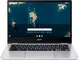 Acer Chromebook Spin 314 CP314-1HN-C11N, Sparkly Silver, Celeron N4500, 8GB RAM, 64GB Flash