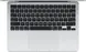Apple MacBook Air 13", silber, M3 - 8 Core CPU / 10 Core GPU, 24GB RAM, 512GB SSD