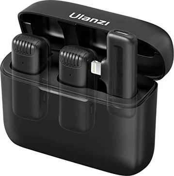 Ulanzi J12 wireless Lavalier microphone System Lightning black