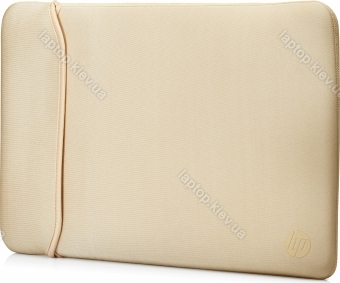 HP 14" Neoprene Reversible sleeve, black/gold