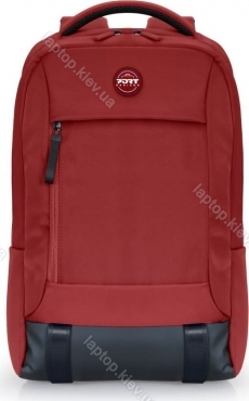 Port Designs Torino II 15.6" - 16" notebook backpack, red/black 