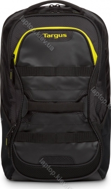 Targus Work + Play Fitness 15.6" Laptop Backpack, black/yellow
