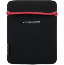 Esperanza neoprene 9.7" sleeve, black/red