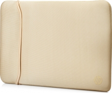 HP 14" Neoprene Reversible sleeve, black/gold