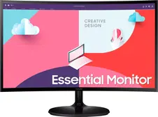 Samsung Essential Monitor S3 S36C (Standfuß rund), Standfuß rund, 24"