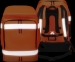 Dicota Hi-Vis 65 liters, notebook backpack, orange 
