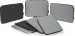 Dicota Skin flow 13-14.1" sleeve, anthracite/blue