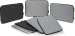 Dicota Skin flow 15-15.6" sleeve, anthracite/blue