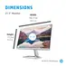 HP M22f, ein Jahr Garantie, 21.5"