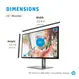 HP Z25xs G3 QHD USB-C DreamColor Display, 25"