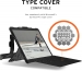 UAG Plasma Handstrap case Microsoft Surface Pro X ice black/transparent