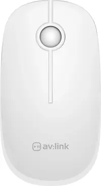 AV:Link 2.4G Ultra-Slim Silent wireless Mouse white, USB
