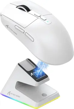 Attack Shark X6 wireless Gaming Mouse white, USB/Bluetooth