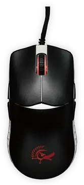Ducky Feather Black & white Ultralight Gaming Mouse, Huano Switches, USB