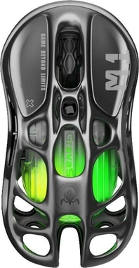 GravaStar Mercury M1 Pro wireless Gaming Mouse, gunmetal Grey, USB/Bluetooth