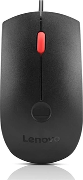 Lenovo Fingerprint Biometric Mouse Gen2, black/red, USB
