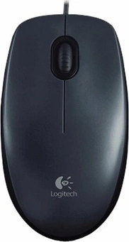 Logitech M100 V2 Refresh Optical Mouse dark grey, USB