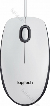 Logitech M100 V2 Refresh Optical Mouse white, USB