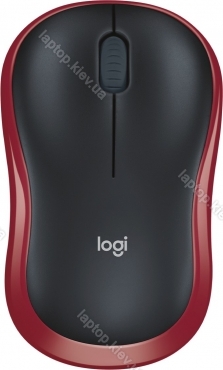 Logitech M185 wireless Mouse black/red, USB
