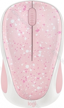 Logitech M317 wireless Mouse Rose Splash, USB