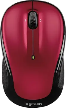 Logitech M325s wireless Mouse red/black, USB