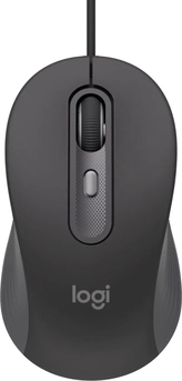 Logitech M520 signature wired for Business, graphite, USB