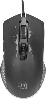 Manhattan RGB Gaming-mouse, 7 keys, 7200dpi, black, USB