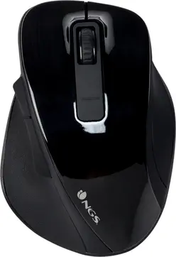 NGS Bow wireless Ergonomic Mouse black, USB