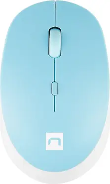 Natec Harrier 2 wireless Mouse white/blue, Bluetooth