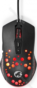 Nedis wired Gaming Mouse with 12 lighting modes, black, USB