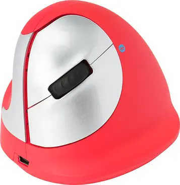 R-Go HE Sports Mouse vertical mouse red, medium, left hander, Bluetooth