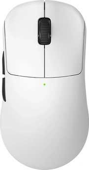 RAWM ES21M 8K wireless Gaming Mouse, Huano transparent Green Shell white Dot, white, USB