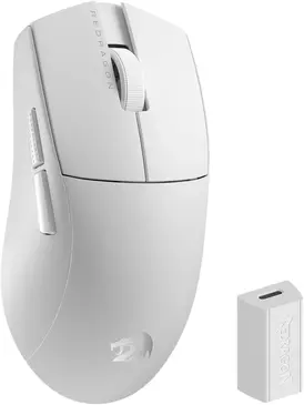 Redragon M916 K1NG Pro 4K wireless Gaming Mouse white, USB/Bluetooth