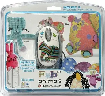 Saitek fabric Animals Mouse and Mat, USB