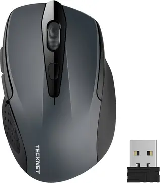 TeckNet Pro 2.4G wireless, grey, USB