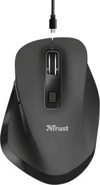 Trust Fyda rechargeable wireless Comfort Mouse black, USB
