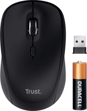 Trust Yuki Silent Multi-Device wireless Mouse black, USB/Bluetooth