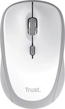Trust Yvi+ Compact Multi-Device wireless Mouse white, USB/Bluetooth
