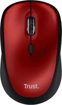 Trust Yvi+ Silent wireless Mouse red, ECO certified, USB