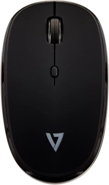 V7 Silent Dual Mode mouse with 4 keys black, USB/Bluetooth