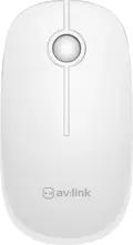AV:Link 2.4G Ultra-Slim Silent wireless Mouse white, USB