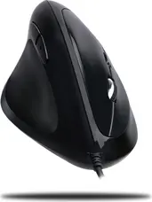 Adesso iMouse E7 vertical Ergonomic Programmable Mouse black, left hander, USB