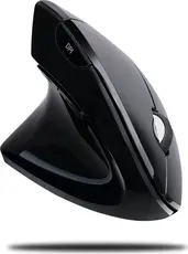 Adesso iMouse E90 wireless vertical Ergonomic Mouse black, left hander, USB