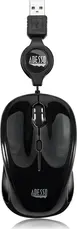 Adesso iMouse S8B Illuminated Retractable mini Mouse black, USB