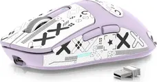 Attack Shark X3 wireless Gaming Mouse lilac, incl. Grip Tape, USB/Bluetooth