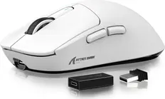 Attack Shark X3Pro wireless Gaming Mouse white, USB/Bluetooth