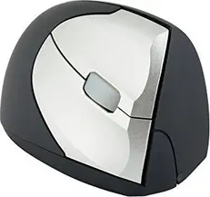 BakkerElkhuizen HandShake Mouse wireless, vertical mouse right black/silver, USB