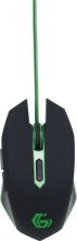 Gembird Gaming Mouse 001 black/green, USB